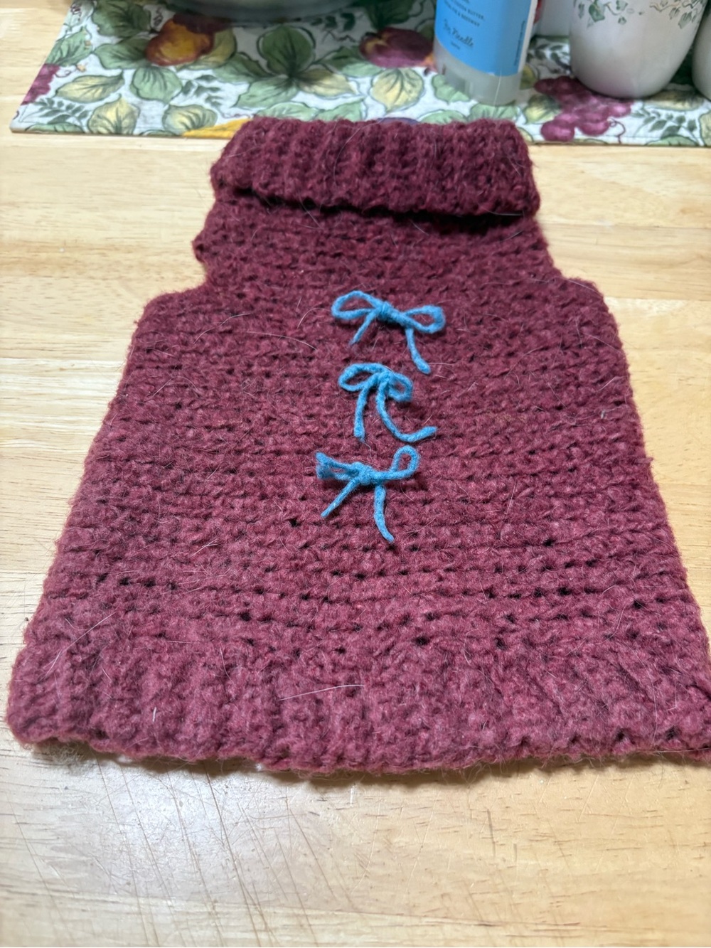 Small- Medium hand made cat sweater
